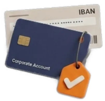 Corporate bank account card