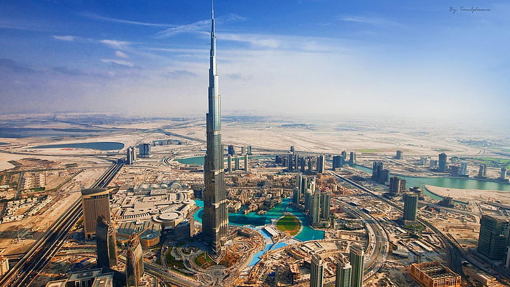 Burj khalifa Dubai city cityscape